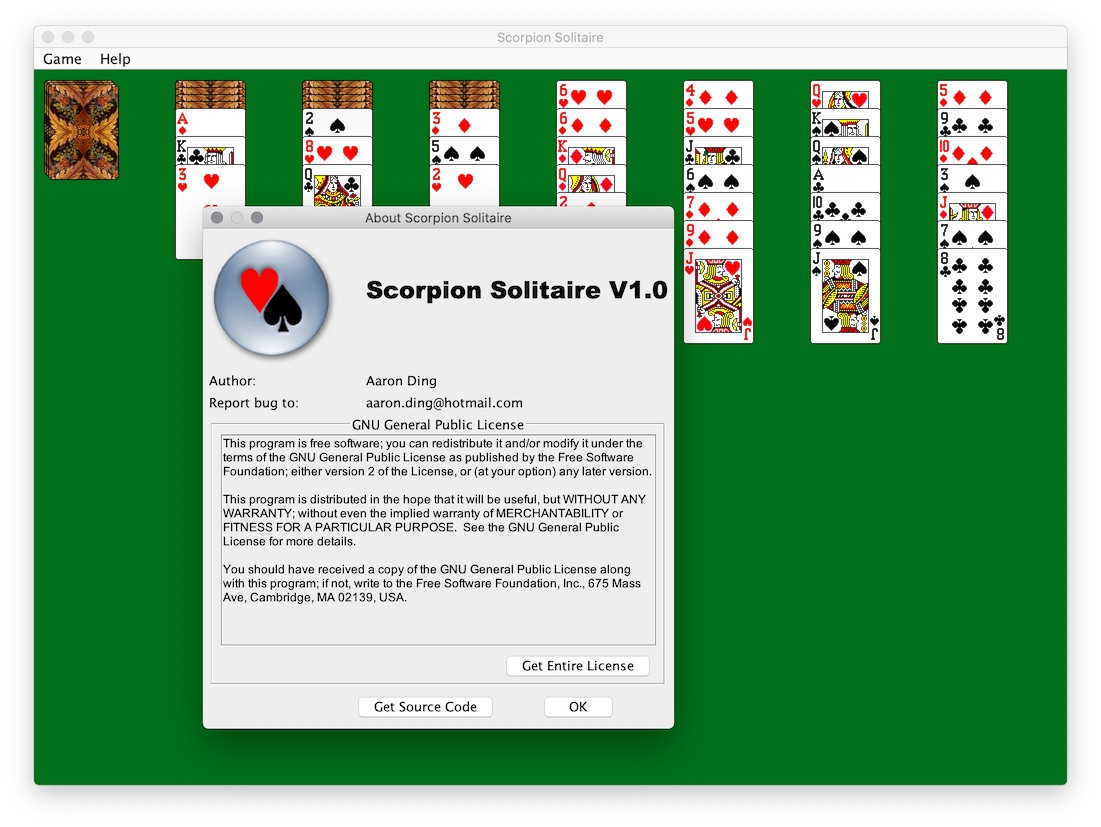 Scorpion Solitare